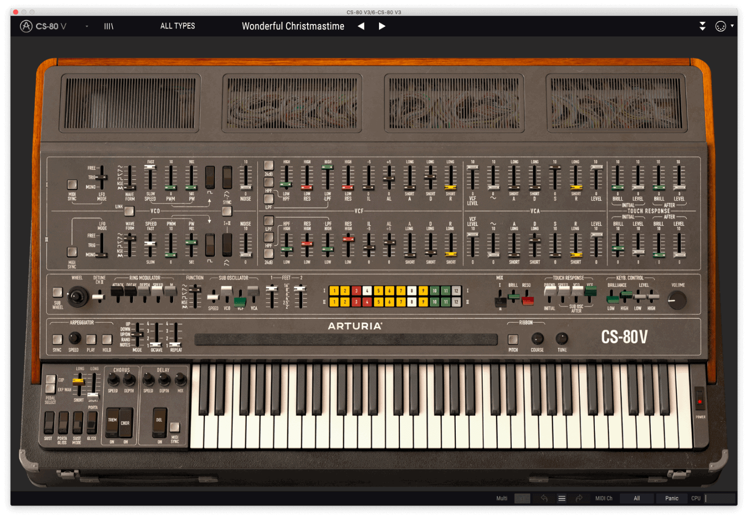 paul mccartney cs80 wonderful christmastime synth