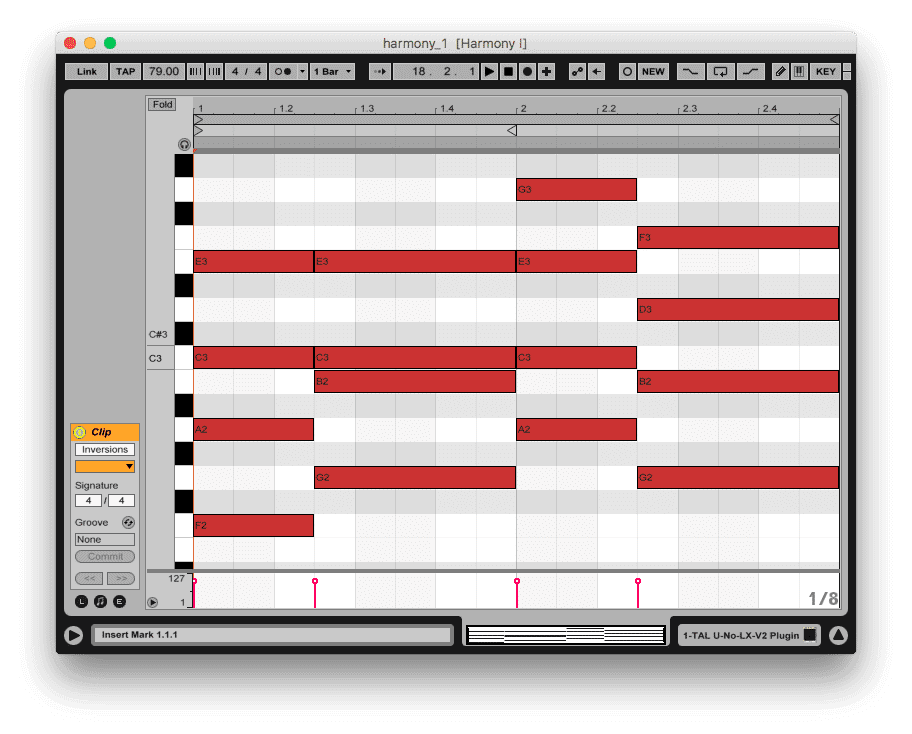 3 inversions piano