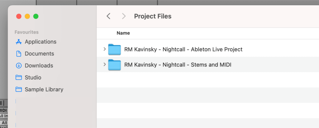 files overview