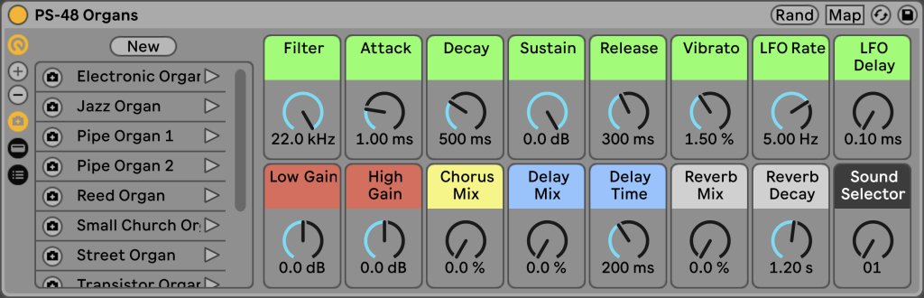 yamaha pss 480 ableton live 11