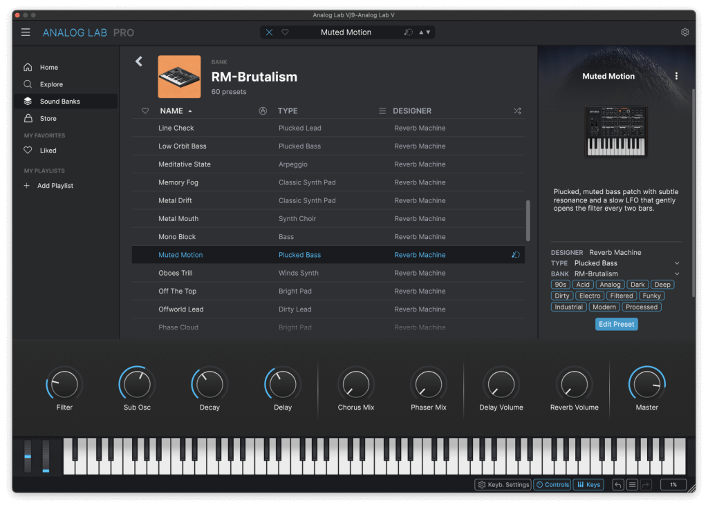 brutalism arturia analog lab presets